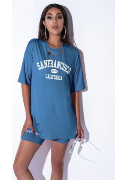 Kadın Oversize Sanfrancisco T-Shirt