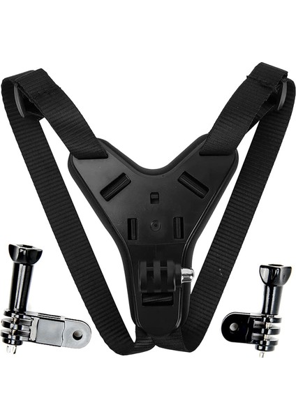 GP524 5 Parça Gopro Eken Sjcam Xiomi Aksiyon Kamera Tutuculu Jaw Mount Motor Kask Çene Tutma Aparatı 5 Parça Motor Kask Tutucu Set Siyah