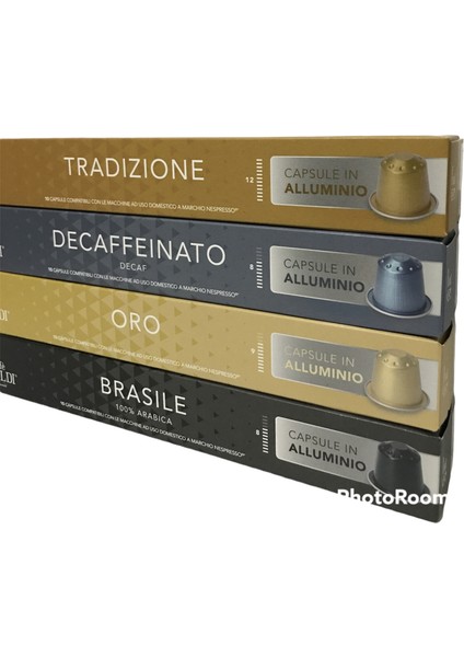 Gran Caffè Garibaldi Nespresso Uyumlu Kapsül Kahve 4lu Set 40 Kapsül ( %100 Arabica )