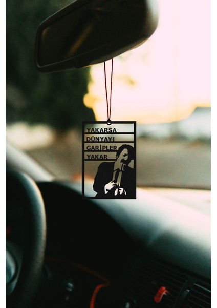 Metal Araba Süsü Müslüm Gürses Yakarsa Dünyayı Garipler Yakar Dikiz Aynası Süsü Erkek Hediyelik modelleri