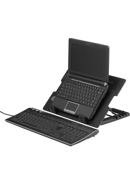 Notebook Soğutucu Yükseklik Ayarlı 9 - 17" Laptop Soğutucu Stand 5 Kademeli 14CM Fan