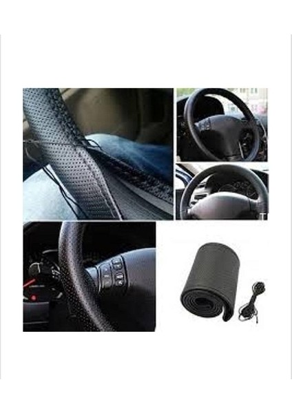 Fiat Linea Dikmeli Direksiyon Kılıfı Noktalı Siyah ( 38×10.5cm )