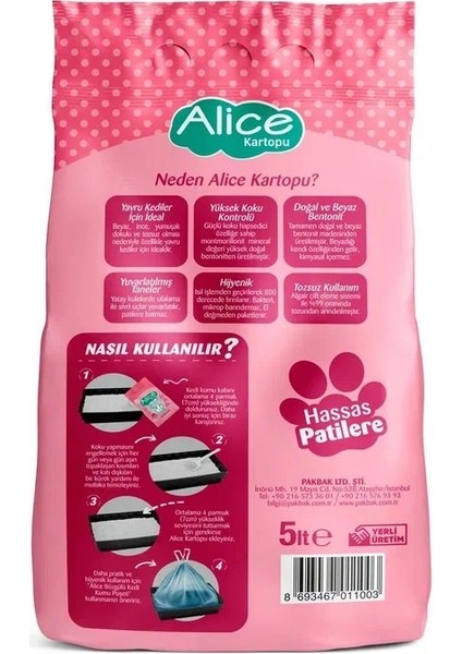 Kartopu Topaklaşan Ince Taneli Kedi Kumu 4x5 Lt.