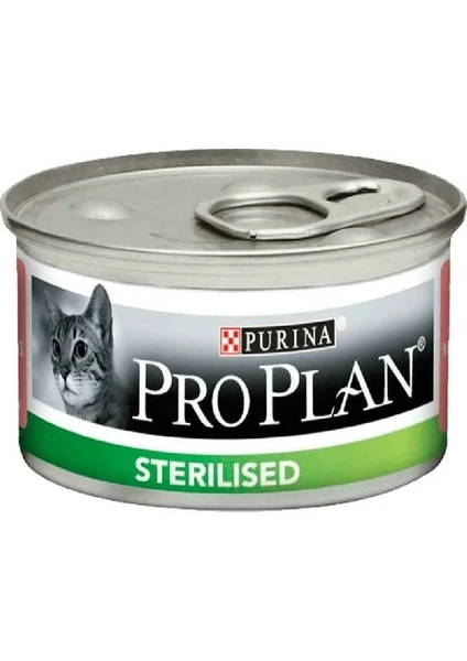 Pro Plan Proplan Sterilised Somonlu Kedi Konservesi 85 gr 24 Adet