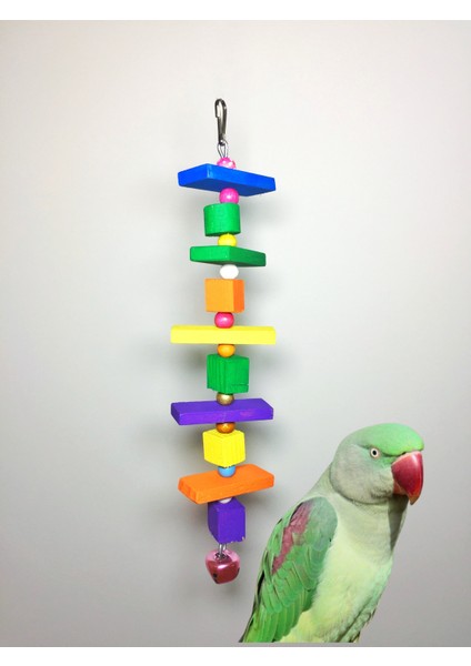 Boncuklu Papağan Kemirme Oyuncağı