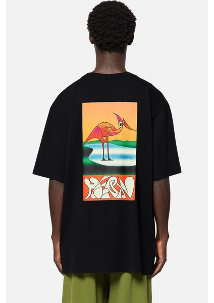 Oversızed Tee Os Heron Abstract 001