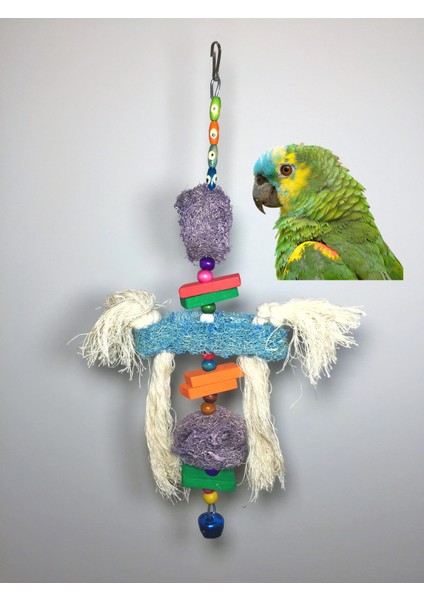 Lif Kabaklı Renkli Papağan Oyuncağı
