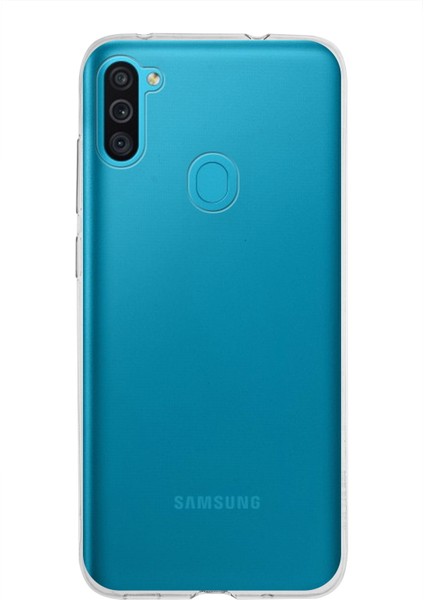 CaseWorld Samsung Galaxy M11 Kapak 1mm Şeffaf Silikon Kılıf