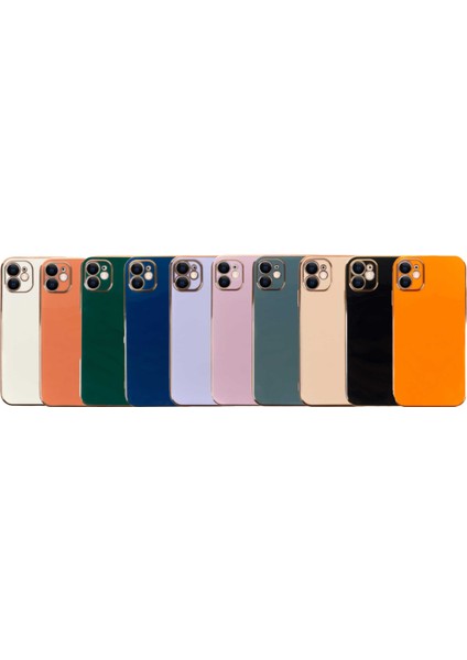 Apple iPhone 11 Kapak Kamera Korumalı Lazer Kesim Lüx Silikon Kılıf - Lacivert