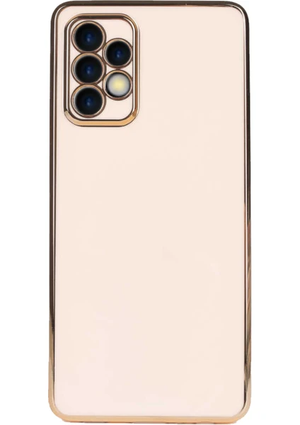 Kzy Samsung Galaxy A53 5g Kapak Kamera Korumalı Lazer Kesim Lüx Silikon Kılıf - Rose Gold