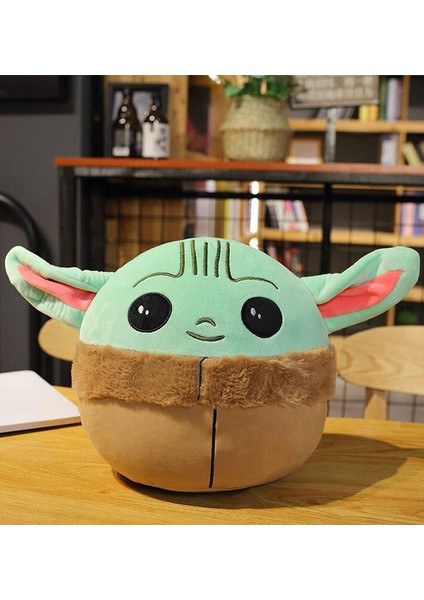 Ithal Ürün Kürklü Kumaş Baby Yoda Star Wars Mandalorian Bebek Yoda Figür Peluş Oyuncak 15 Cm.