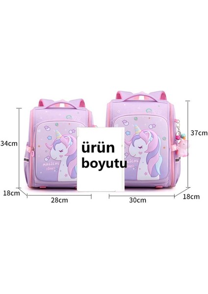 Büyük Boy Unicorn Çocuk Kwaii Okul Çantaları (Yurt Dışından)