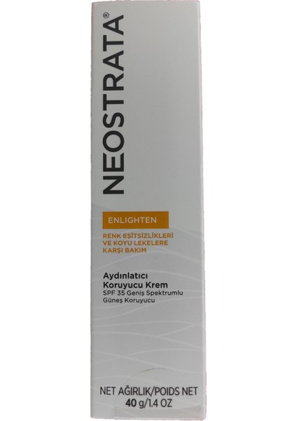 Enlighten Aydınlatıcı Koruyucu Krem SPF35 40GR