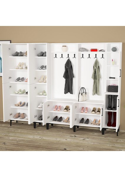 Rose-1-1-2-3-4 Portmanto Vestiyer Ayakkabılık RS01 fırsatları