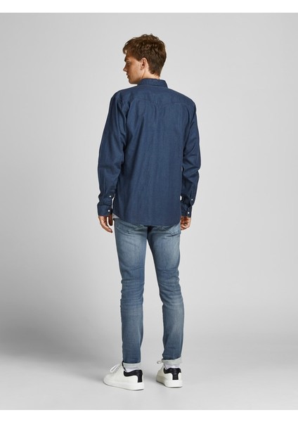 Slim Fit Mavi Erkek Kot Pantolon 12194438