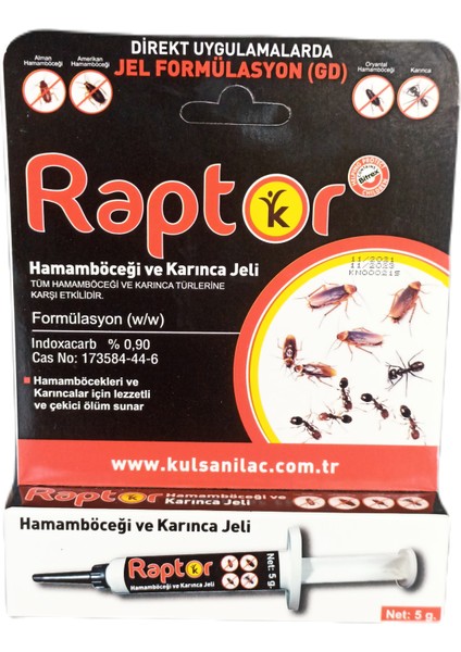Raptor Hamamböceği Jeli