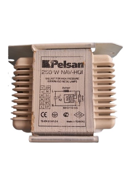 250 W Civa Buharlı Armatür Balastı