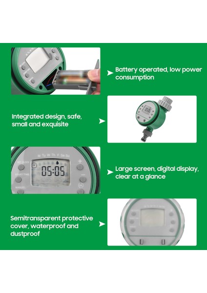 Dijital Otomatik Sulama Zamanlayıcısı Programlanmış