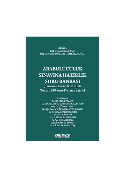 Arabuluculuk Sınavına Hazırlık Soru Bankası