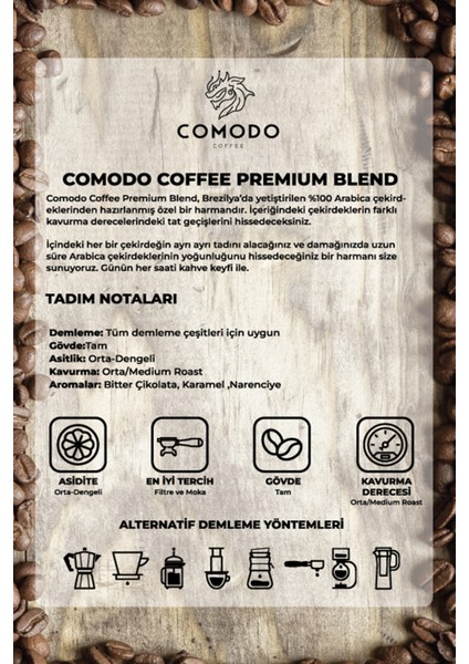 Premium Blend Barista Selections Çekirdek Filtre Kahve 1000 gr