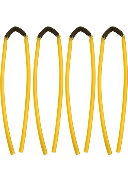 4x 6 * 9mm Taşınabilir Elastik Sapan Lastiği - Sarı (Yurt Dışından)