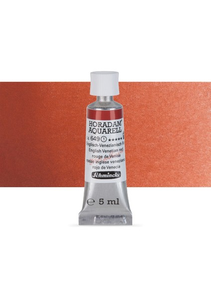 : Horadam Aquarell Tüp Sulu Boya : 5 ml : English Venetian Red