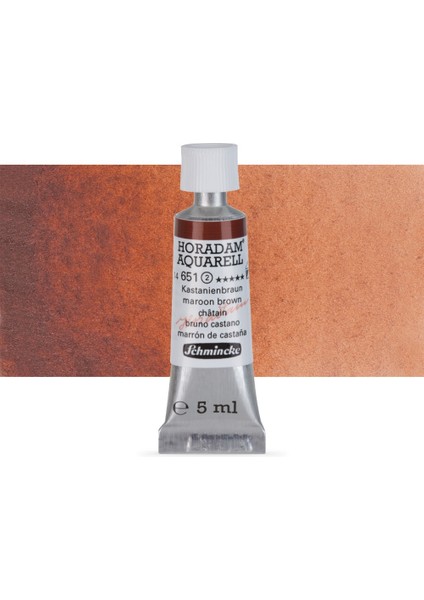 : Horadam Aquarell Tüp Sulu Boya : 5 ml : Maroon Brown