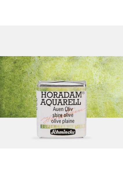 : Horadam Aquarell Supergranulation Sulu Boya : Shire Olive : Yarım Tablet