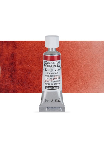 : Horadam Aquarell Tüp Sulu Boya : 5 ml : Madder Brown