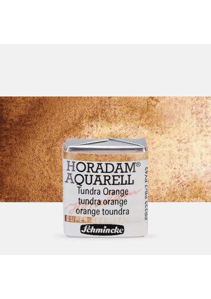 : Horadam Aquarell Supergranulation Sulu Boya : Tundra Orange : Yarım Tablet