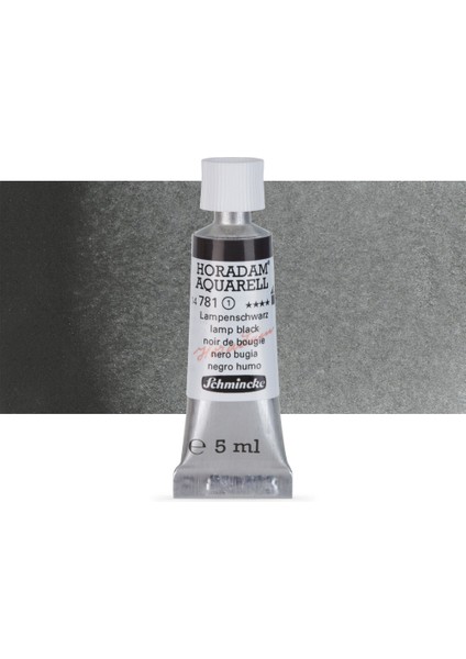 : Horadam Aquarell Tüp Sulu Boya : 5 ml : Lamp Black