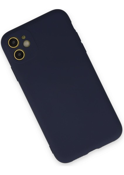 Apple Apple iPhone 11 Kılıf Lansman Içi Kadife Nano Silikon - Koyu Gri