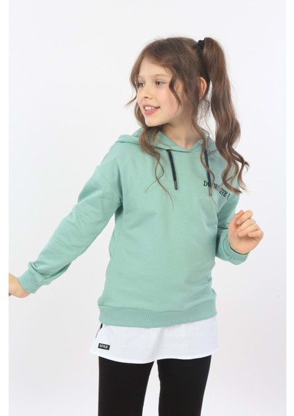 Toontoy Kız Çocuk Do Not Give Up Nakışlı Sweatshirt fiyatları