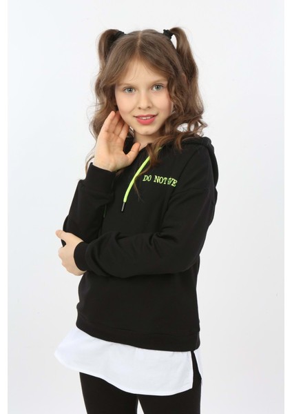 Toontoy Kız Çocuk Do Not Give Up Nakışlı Sweatshirt indirimleri