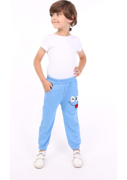 Toontoy Erkek Çocuk Iki Yanı Cep Detaylı Nakışlı Eşofman Alt