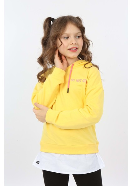 Toontoy Kız Çocuk Do Not Give Up Nakışlı Sweatshirt fırsatları