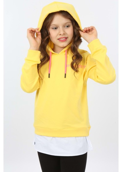 Toontoy Kız Çocuk Do Not Give Up Nakışlı Sweatshirt indirimleri