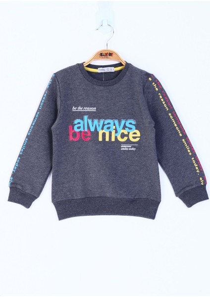 Toontoy Kız Çocuk Always Baskılı Sweatshirt