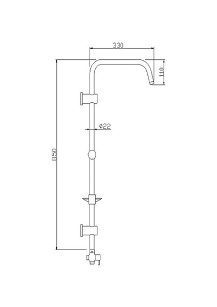 Rain Pratik 1f Sürgülü Duş Seti 53260
