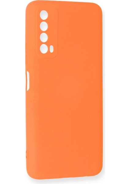 Huawei P Smart 2021 Kılıf Lansman Içi Kadife Nano Silikon - Turuncu fiyatları