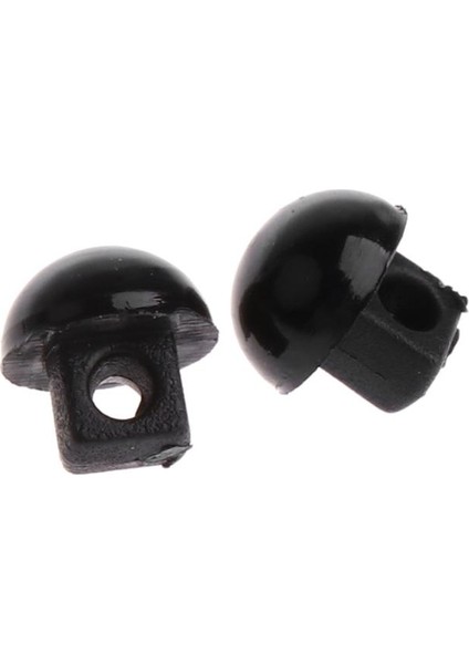 100 x Siyah Mantar Dikiş Düğmeleri Gözler Burun Hayvan Zanaat Katı Siyah 6mm fırsatları