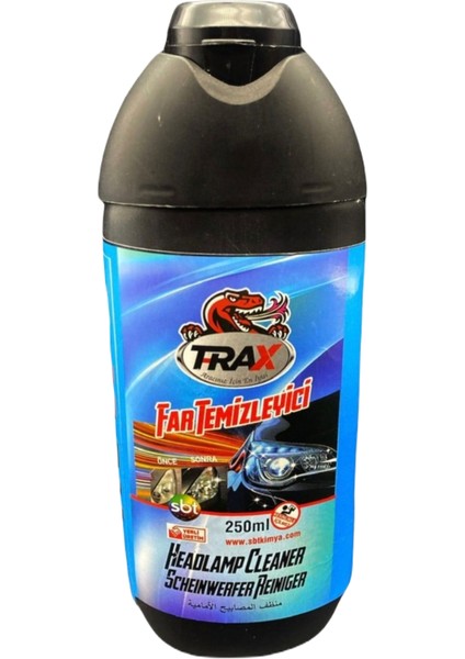 T-Rax Far Temizleyici Araç Oto Farlarını Açar Temizler Korur 250 ml