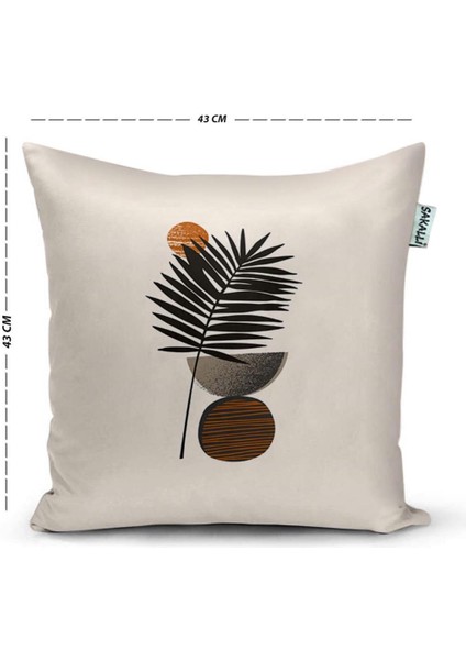 3D Dijital Baskılı Soyut Desenli Dekoratif Kırlent Kılıfı