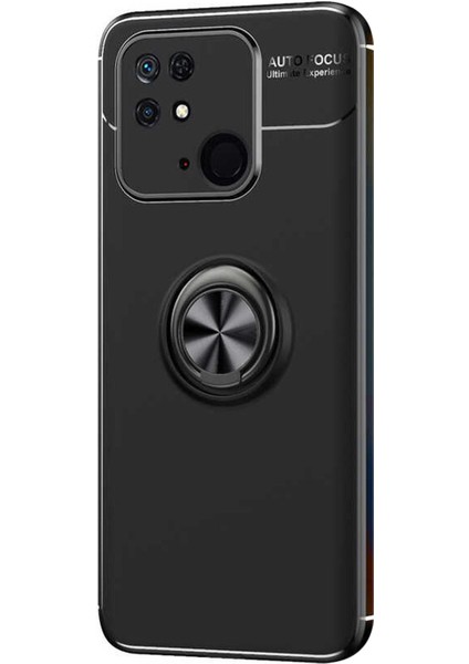 Xiaomi Redmi 10C Kılıf Kickstand Ring Holder Siyah fiyatları