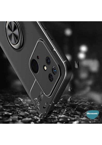 Xiaomi Redmi 10C Kılıf Kickstand Ring Holder Lacivert modelleri