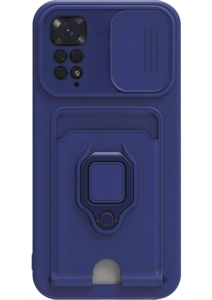 Xiaomi Redmi Note 11 Kılıf Multifunction Silicone Lacivert