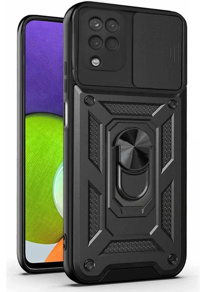 Samsung Galaxy M22 Kılıf Impact Resistant Siyah