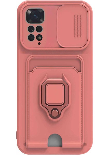 Xiaomi Redmi Note 11S Kılıf Multifunction Silicone Pembe