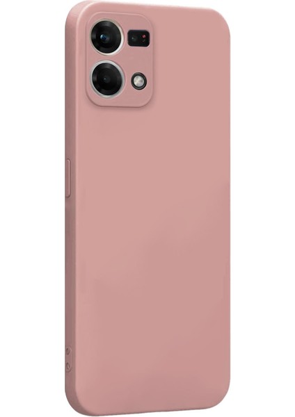 Matte Silicone Oppo Reno 7 4g Kılıf Rose Gold