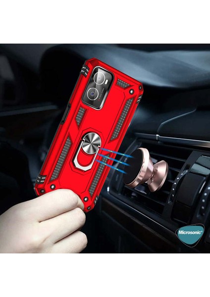 Oppo A96 Kılıf Military Ring Holder Lacivert fırsatları